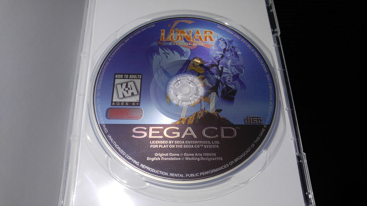 Lunar Eternal Blue Sega CD reproduction