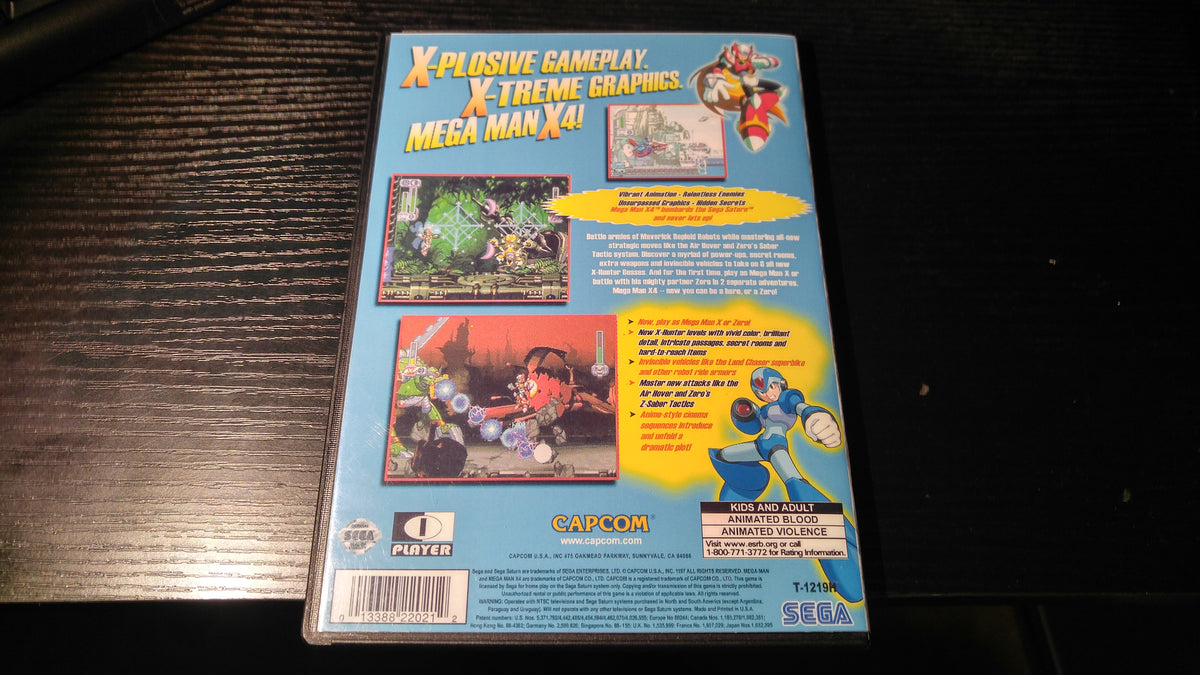 Mega Man X4 Sega Saturn Reproduction copy – Nightwing Video Game