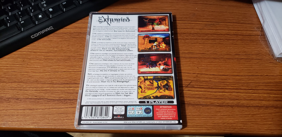 Exhumed / Sega Saturn / Version Fr. / Jeu Complet Exhumed / Sega Saturn / Version Fr. / Jeu Complet