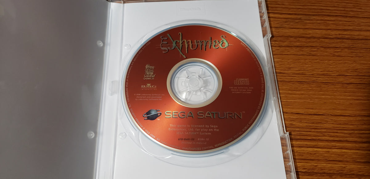Jeu Sega Saturn Exhumed - Jeux vidéo Jeu Sega Saturn Exhumed - Jeux vidéo
