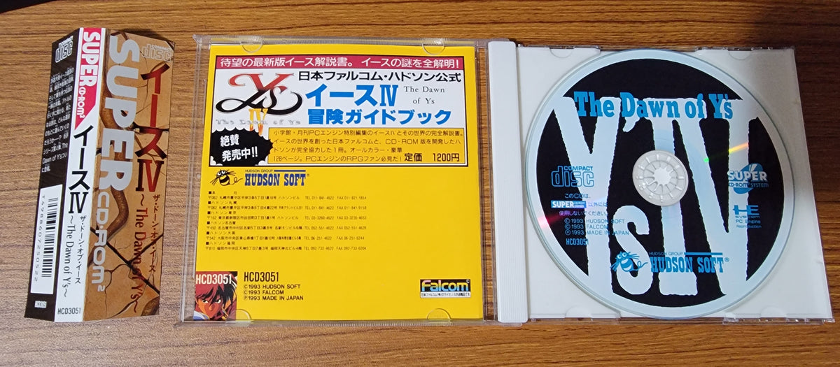 Ys IV PCEngine CD Reproduction game Nightwing Video Game Reproductions