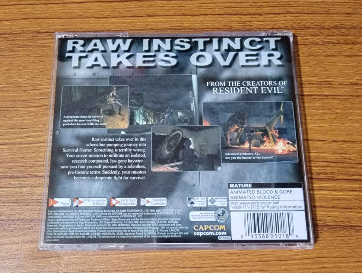 Dino Crisis Sega Dreamcast Reproduction – Nightwing Video