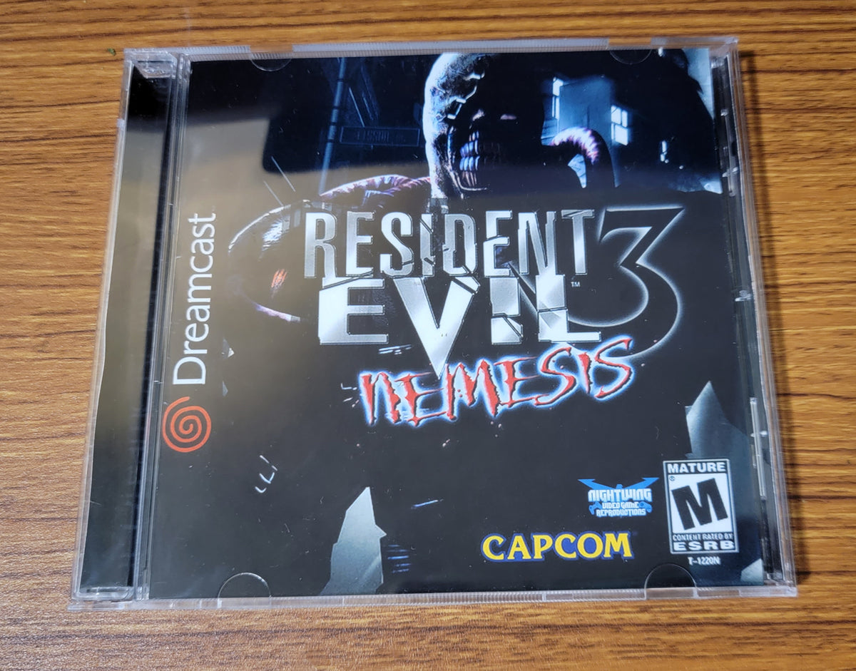 Resident Evil 3 Nemesis Sega Dreamcast Reproduction – Nightwing ...