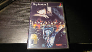Fatal Frame III PS2 Reproduction copy