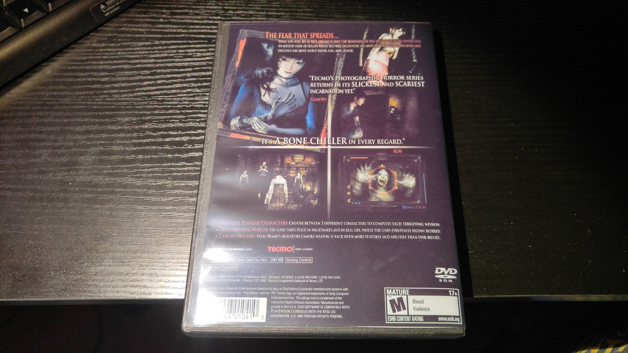 Fatal Frame III PS2 Reproduction copy – Nightwing Video Game Reproductions