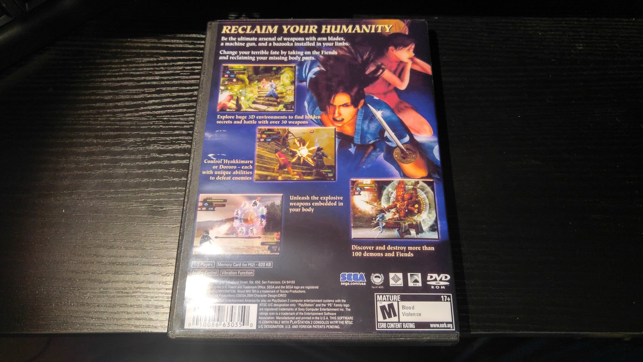 Blood Will Tell PS2 Reproduction – Nightwing Video Game Reproductions