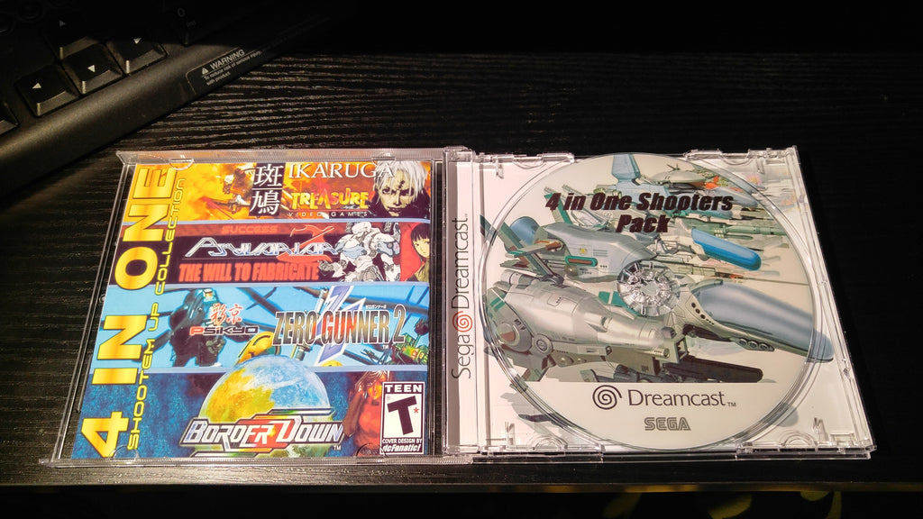 4 in 1 shoot em ups Sega Dreamcast reproduction Nightwing Video Game