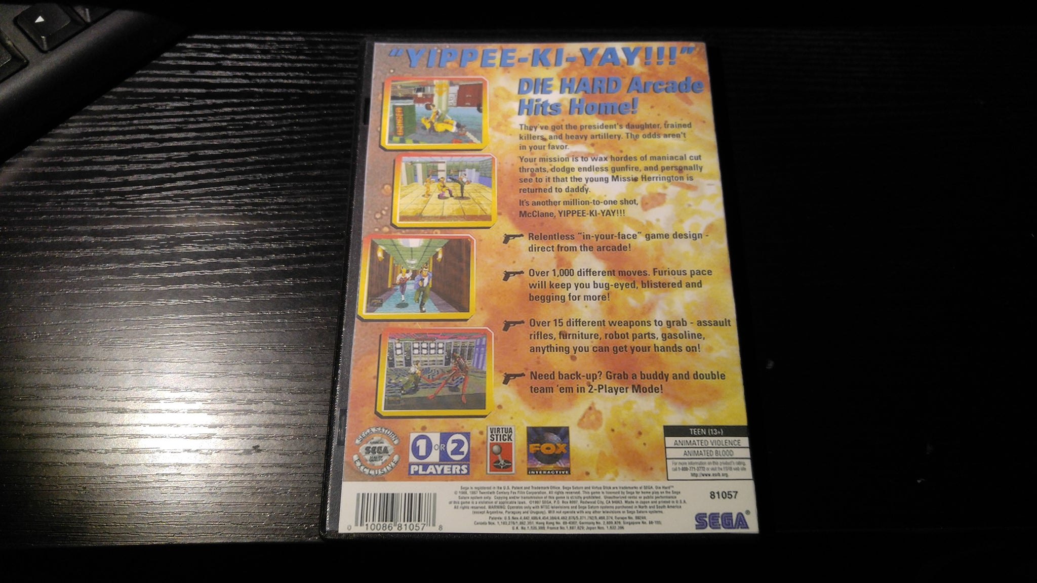 Die Hard Arcade Sega Saturn reproduction – Nightwing Video Game