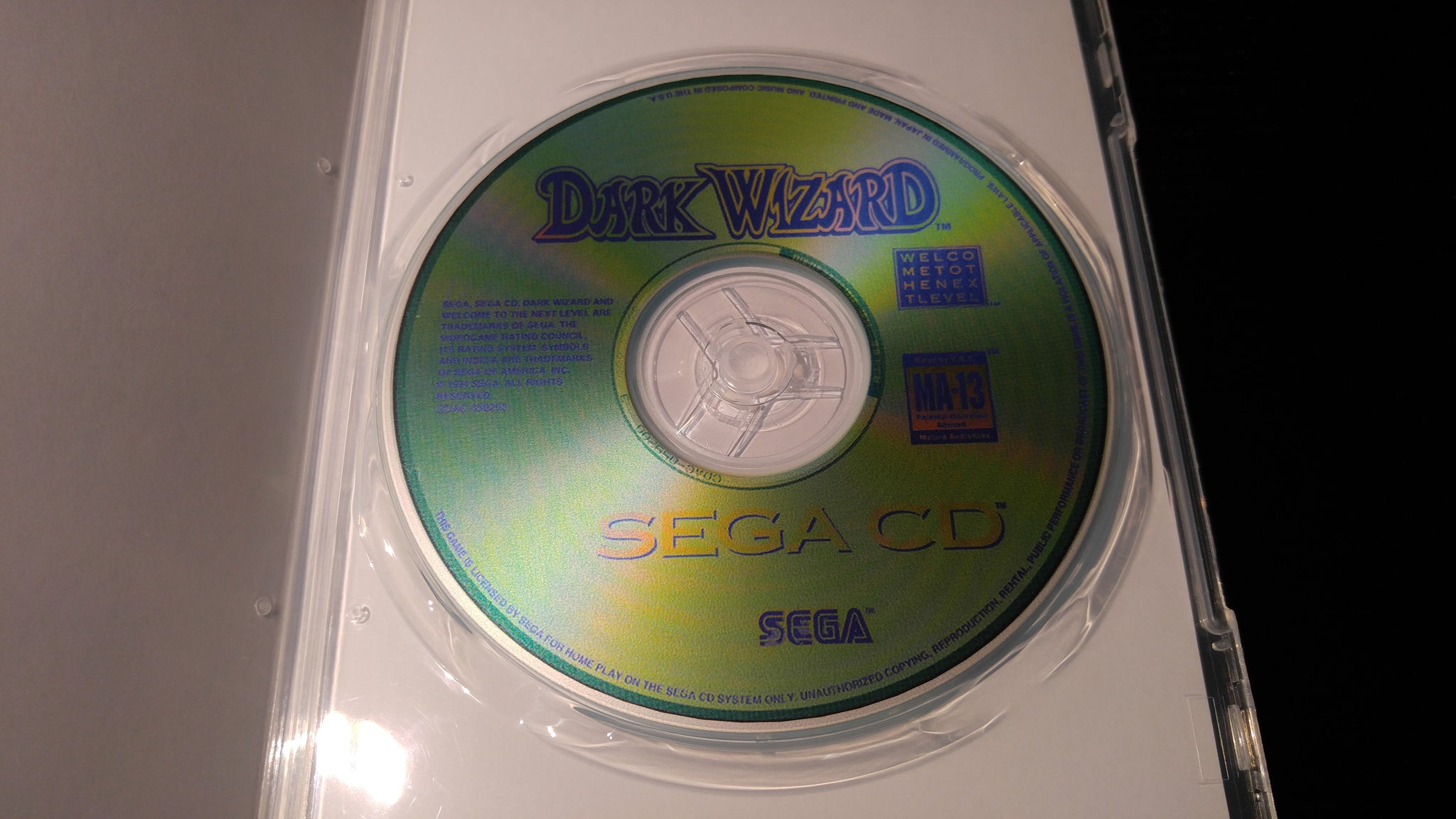Dark Wizard Sega CD Reproduction – Nightwing Video Game Reproductions