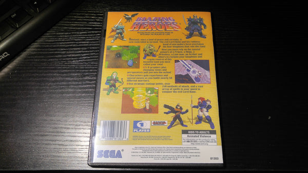Blazing Heroes Sega Saturn Reproduction