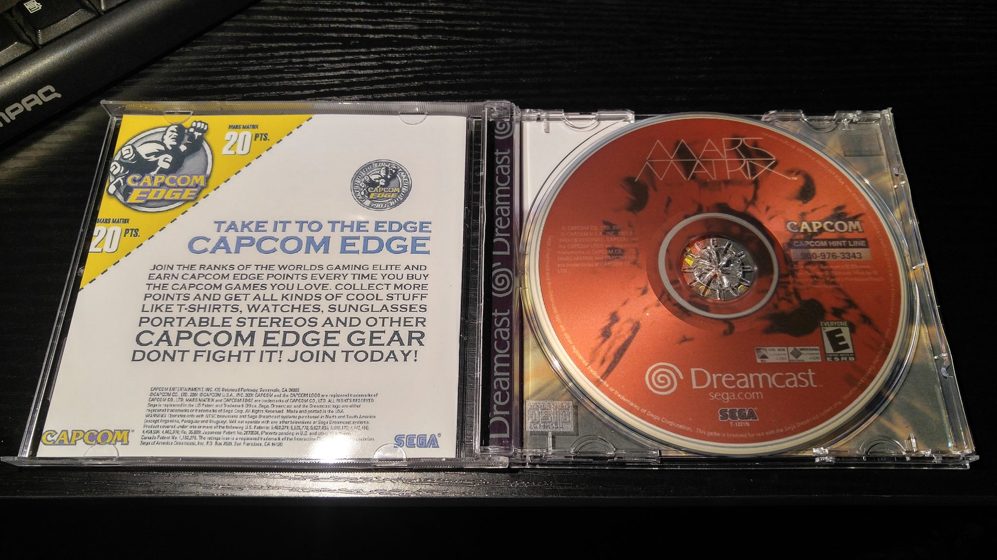 Mars Matrix Sega Dreamcast Reproduction back up – Nightwing
