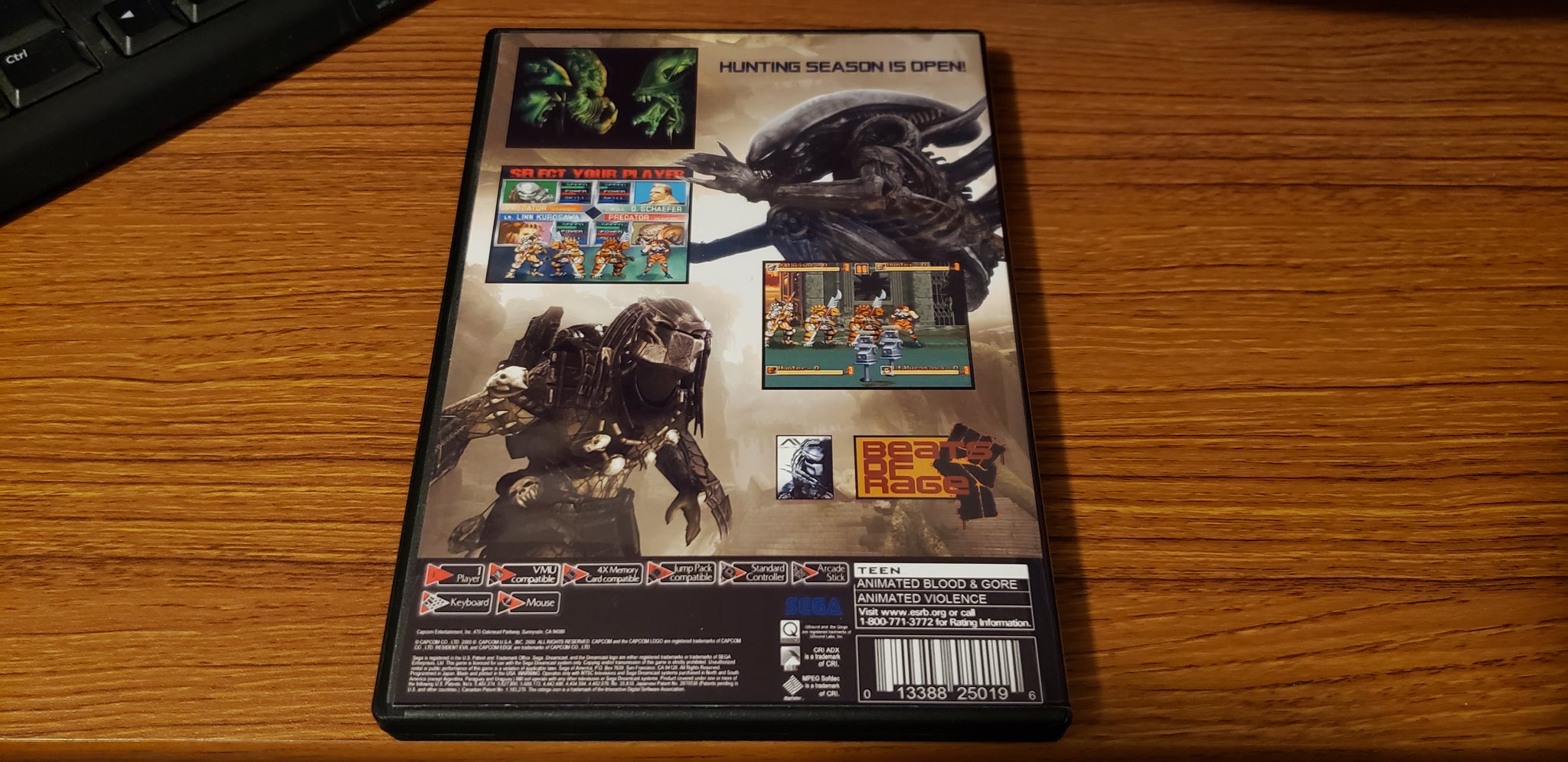 Alien Vs Predator Aftermath Sega Dreamcast Beats of Rage