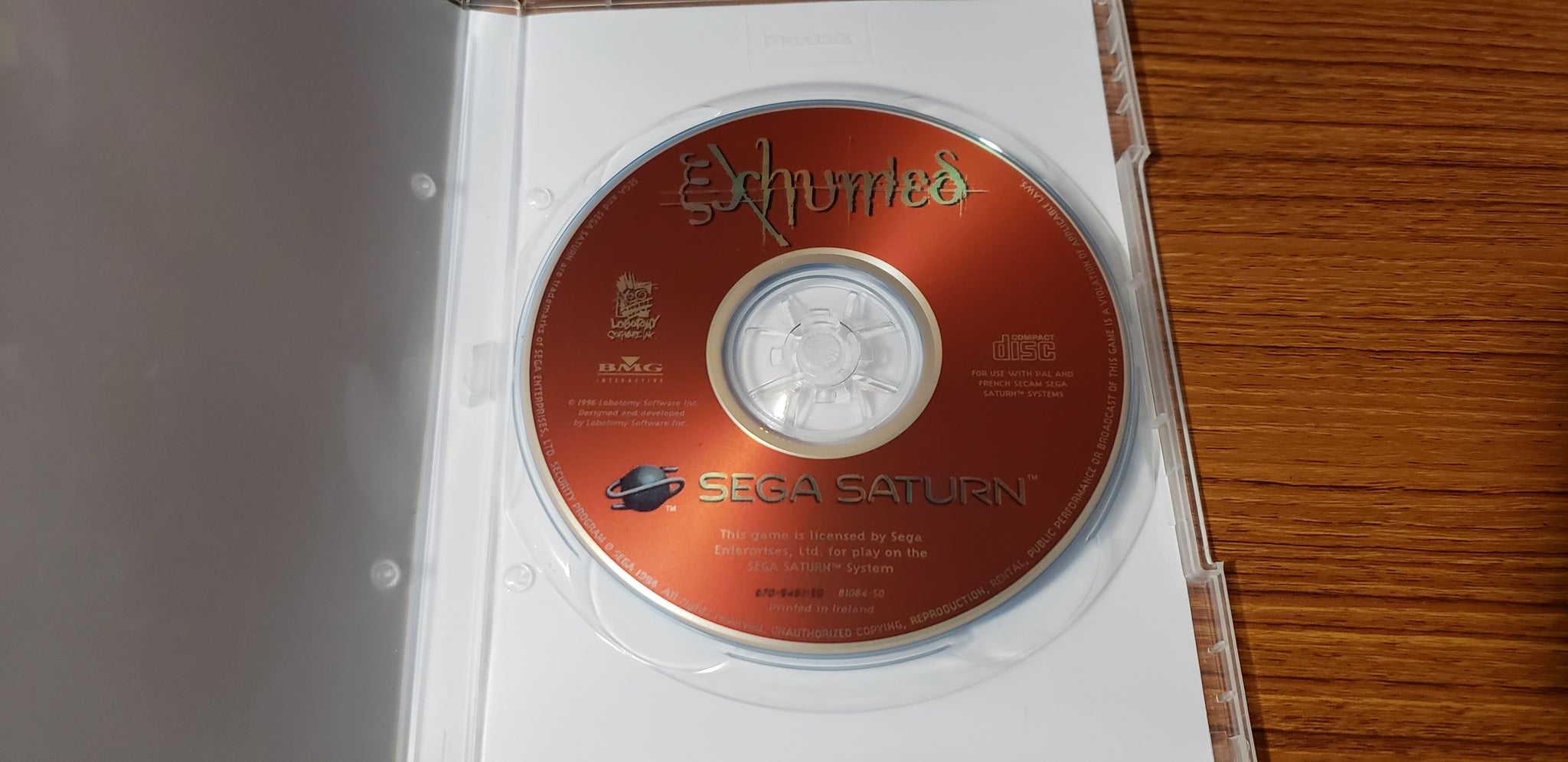 Exhumed Sur Sega Saturn, Version Française, Jeu Complet, état Correct, PEGI 16
