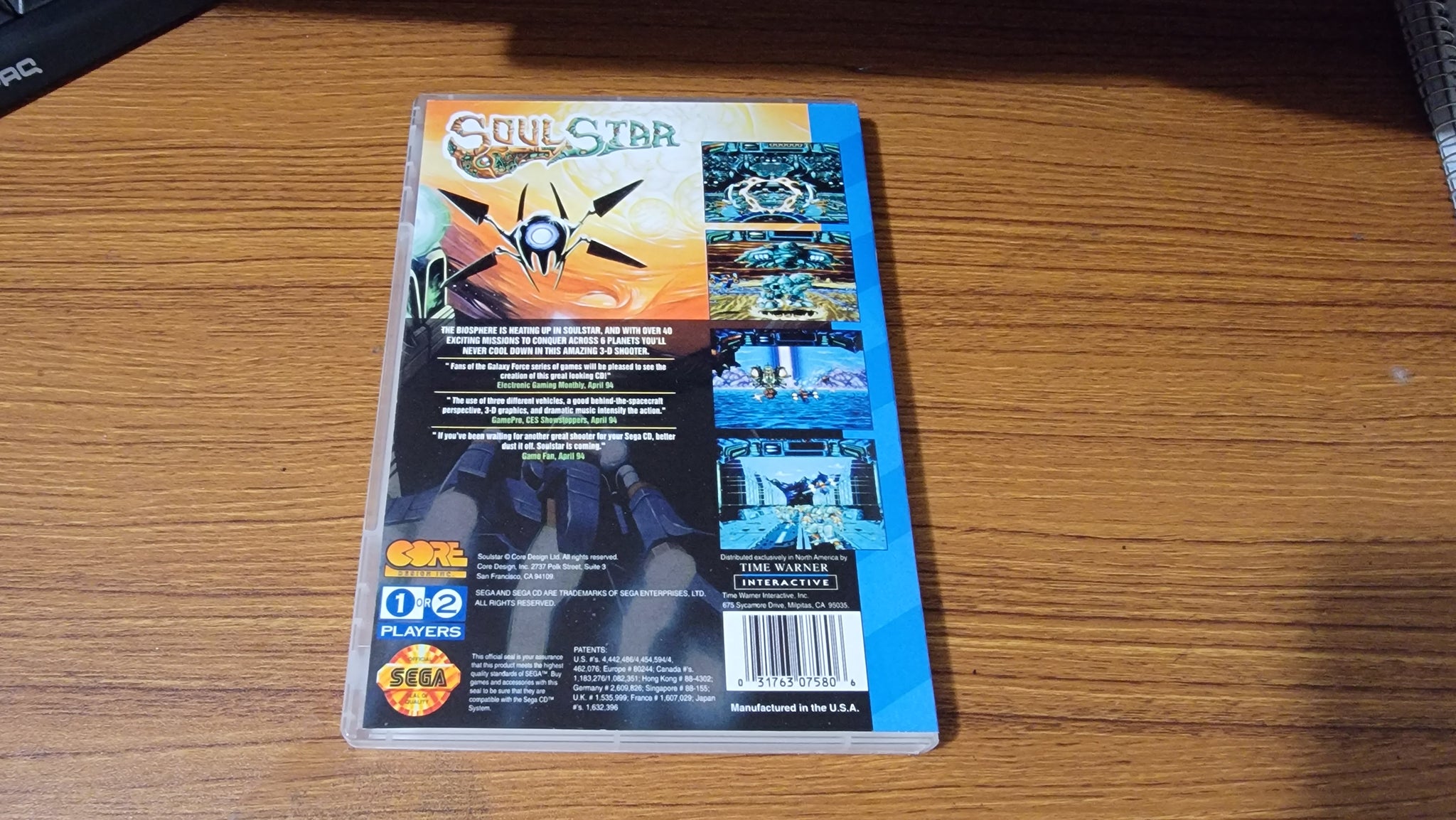 Soul Star Sega CD – Nightwing Video Game Reproductions