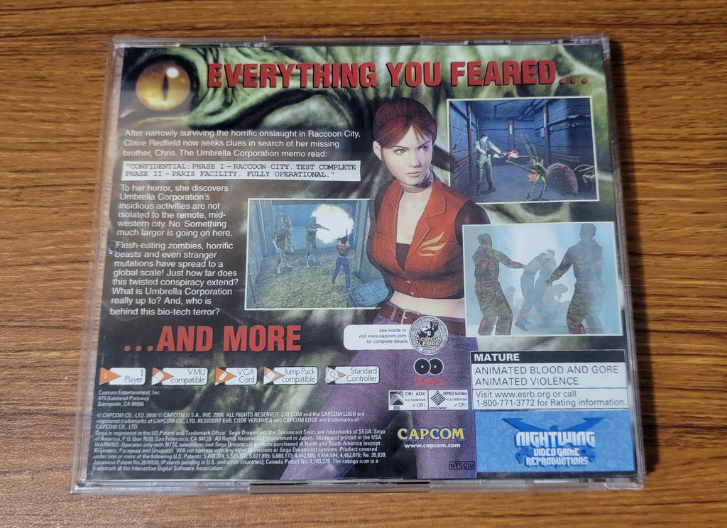 Jeu Sega Dreamcast - Resident Evil Code Veronica - FRA - Jeux vidéo Jeu Sega Dreamcast - Resident Evil Code Veronica - FRA - Jeux vidéo