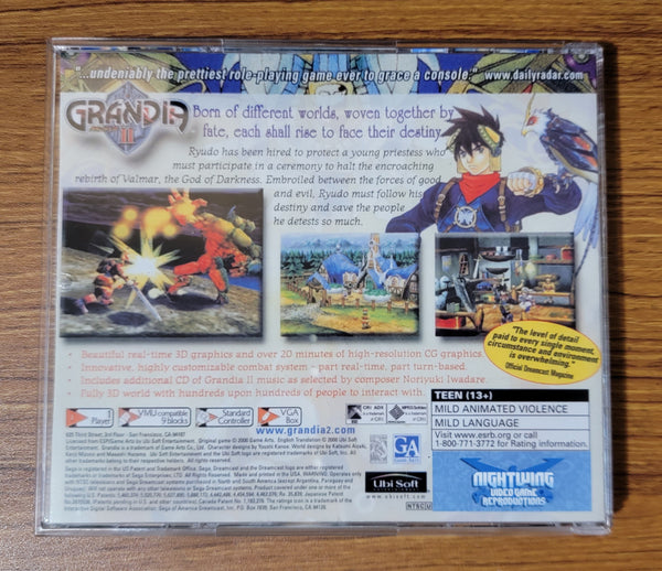 Grandia II Sega Dreamcast Reproduction