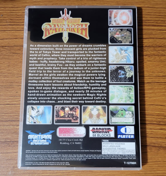 Magic Knight Rayearth Sega Saturn Reproduction copy