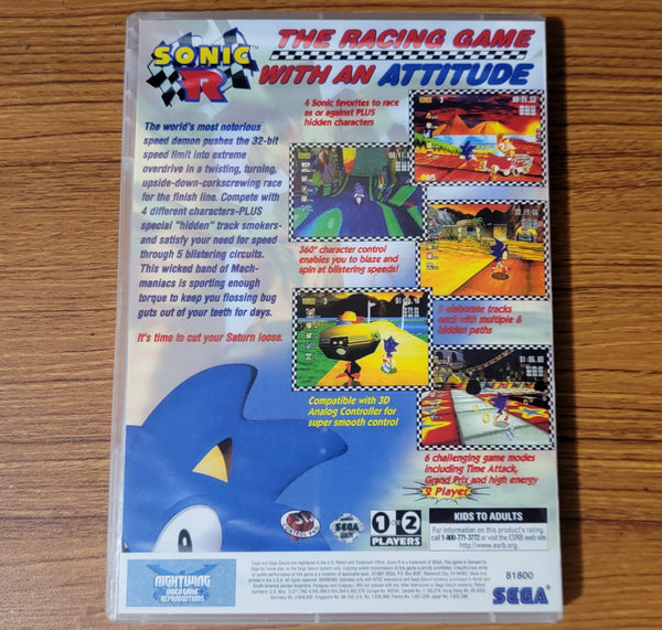 Sonic R Sega Saturn Reproduction