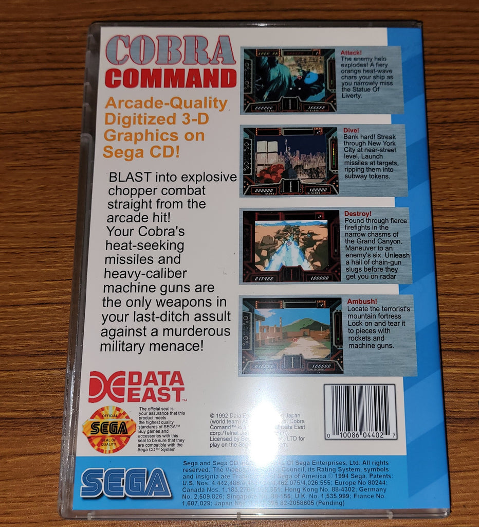 Cobra Command Letters Cobra Command Sega CD Reproduction – Nightwing Video Game Reproductions