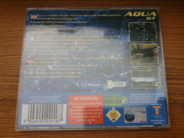 Aqua GT Sega Dreamcast Reproduction